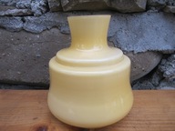 Stary Szklany Klosz_ŻÓŁTO - MIODOWY_lampa naftowa_ mont.95 mm