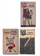 3 książki - 500 zagadek o języku polskim, wojsku polskim, socjologicznych