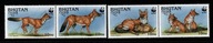 Bhutan / WWF - 1709-1712 ( Fauna - Gatunek zagrożony - cyjon ) 1997 r.