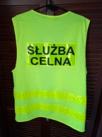 Kamizelka odblaskowa z nadrukiem SŁUŻBA CELNA rozmiar L