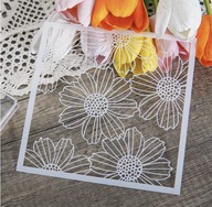 Szablon do dekoracji tortu, ciast , ciasteczek stokrotka