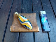 STARY FLAKON NA PERFUMY SZKŁO PRZEDWOJENNA PERFUMETKA W SKÓRZANYM ETUI