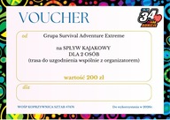 Voucher na spływ kajakowy dla 2 osób