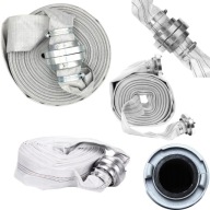 WĄŻ STRAŻACKI 2 CALE 20m 52mm SZYBKOZŁĄCZA DO POMPY DO SZAMBA BRUDNEJ WODY