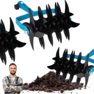 NARZĘDZIE GOSPODARCZE DO OGRODU KULTYWATOR METALOWY 28X18CM DO SPULCHNIANIA