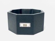 Doniczka do Bonsai CZARNA OCTA 16 CM NOWOCZESNA