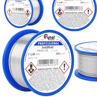 CYNA OŁOWIOWA DO LUTOWANIA 1MM 250G OŁOWIOWE SPOIWO LUTOWNICZE Z TOPNIKIEM