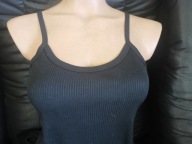 długa sukienka wieczorowa uciągliwa czarna ,z rozcięciem r.38