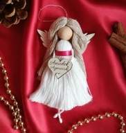 Aniołek handmade makrama