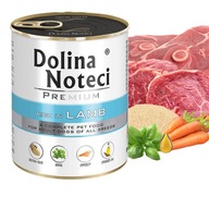 ZESTAW Dolina Noteci Premium MOKRA karma dla psów JAGNIĘCINIA 12x 800g