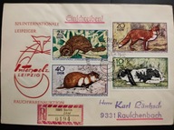 !! ZWIERZĘTA - Niemcy 1970 - KOPERTA - LIST POLECONY - STAN BDB !