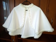 Pelerynka biała komunijna