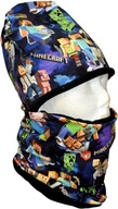 Czapka i komin DLA CHŁOPCA komplet na zimę na polarze nadruk Minecraft 54cm