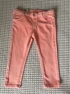 Spodnie rurki zara neon 98 2-3l modne jesien