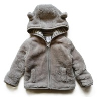 C&A pluszowa kurteczka bluza z kapturem 68 cm