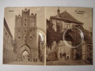 Pasłęk / Pr. Holland - stara pocztówka - F.Sakowitz - Dwie bramy