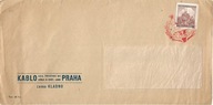 Böhmen und Mähren koperta z czerwonym V-stemplem Kladno 1941