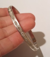 Srebrna stara bransoletka Rytosztuka