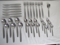 SZTUĆCE GERLACH PASKI STYL LATA 60-TE 31 SZT PRL