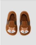 Kapcie Friboo brązowe liski włókno Rozm. 28 + GRATIS