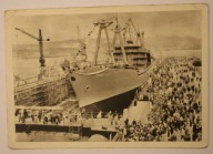 GDYNIA. STOCZNIA im. KOMUNY PARYSKIEJ. Pierwszy statek - "Francesco Nullo"