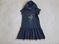 Cool Club sukienka niebieska i kwiatki jak nowa roz 134-140