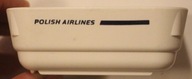 LOT - MAŁY POJEMNICZEK z NAPISEM - POLISH AIRLINES - PLASTIK