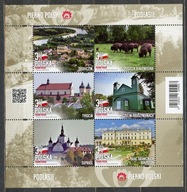 Fi 5218-5223 Blok 361** Piękno Polski - PODLASIE BLOK 2022