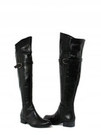 PAOLA FERRI OVER KNEE BOOTS BLACK ZA KOLANO 39
