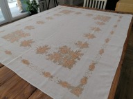 LNIANY PASTELOWY OBRUS PIWONIOWY SZLAK 137 x 166