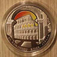 ANDORA - 7 CUDÓW ŚWIATA - ROMA - RZYM - KOLOSEUM - 10 DINARÓW 2009 + CERT