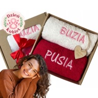 RĘCZNIK Z HAFTEM PREZENT NA DZIEŃ KOBIET UPOMINEK DLA NIEJ ZESTAW KOBIET