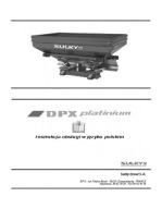 Sulky DPX PLATINUM (900, 1500, 2100) - instrukcja obsługi rozsiewacza PL
