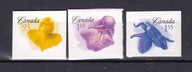 KANADA ** KWIATY, samoprzylepne Mi 2385-87
