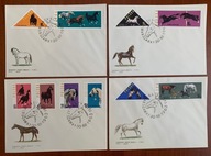 1963 Konie polskie Fi 1299-1308 FDC