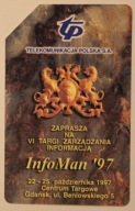 Gdańsk 1997 - InfoMan '97 - KARTA TELEFONICZNA