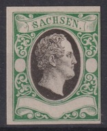 1851 Saksonia esej Mi 3-6 bez podanej wartości znaczka BARDZO RZADKIE!!