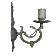 Kinkiet mosiężny pojedynczy 25 cm - lampa ścienna Art deco retro design