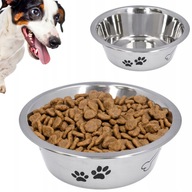 MISKA DLA PSA ze stali nierdzewnej metalowa duża 1,5l na karmę wodę