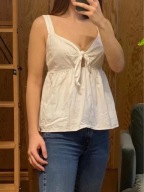 Pimkie bluzka bawełna wiązanie top 36 S