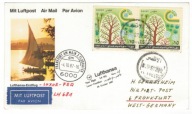 Egipt 1987 Pierwszy Lot Luksor Frankfurt