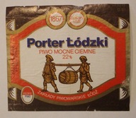ETYKIETA - ŁÓDŹ - Browary Łódź - Porter Łódzki - PIWO MOCNE CIEMNE