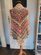 Chusta szal handmade na szydełku boho hippie