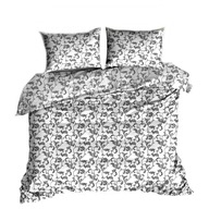 pościel bawełna lux 200x200 + 2x70x80 guzik B 213-2 Esprit biały