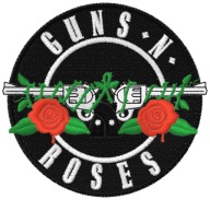 Termo Naszywka Muzyczna Guns And Roses Logo Rock Haftowana Naprasowanka