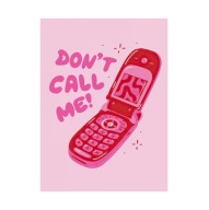 Plakat „Don't Call Me!” – Minimalistyczny Wygląd Retro