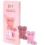 PUSZYSTE ZWIERZĄTKA ZESTAW KREATYWNY TAŚMA SZENILOWA AKCESORIA DIY