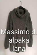 Golf szary damski długi wełna alpaka L