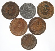 J27. AUSTRO WĘGRY A-W WĘGRY 2 FILLER 7 SZTUK KAŻDA INNA DO 1917