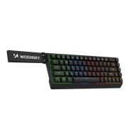 Klawiatura mechaniczna Wozinsky czarna PL QWERTY USB podświetlana RGB